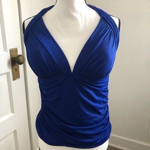 LaBlanca Royal Blue Tankini Top size 12